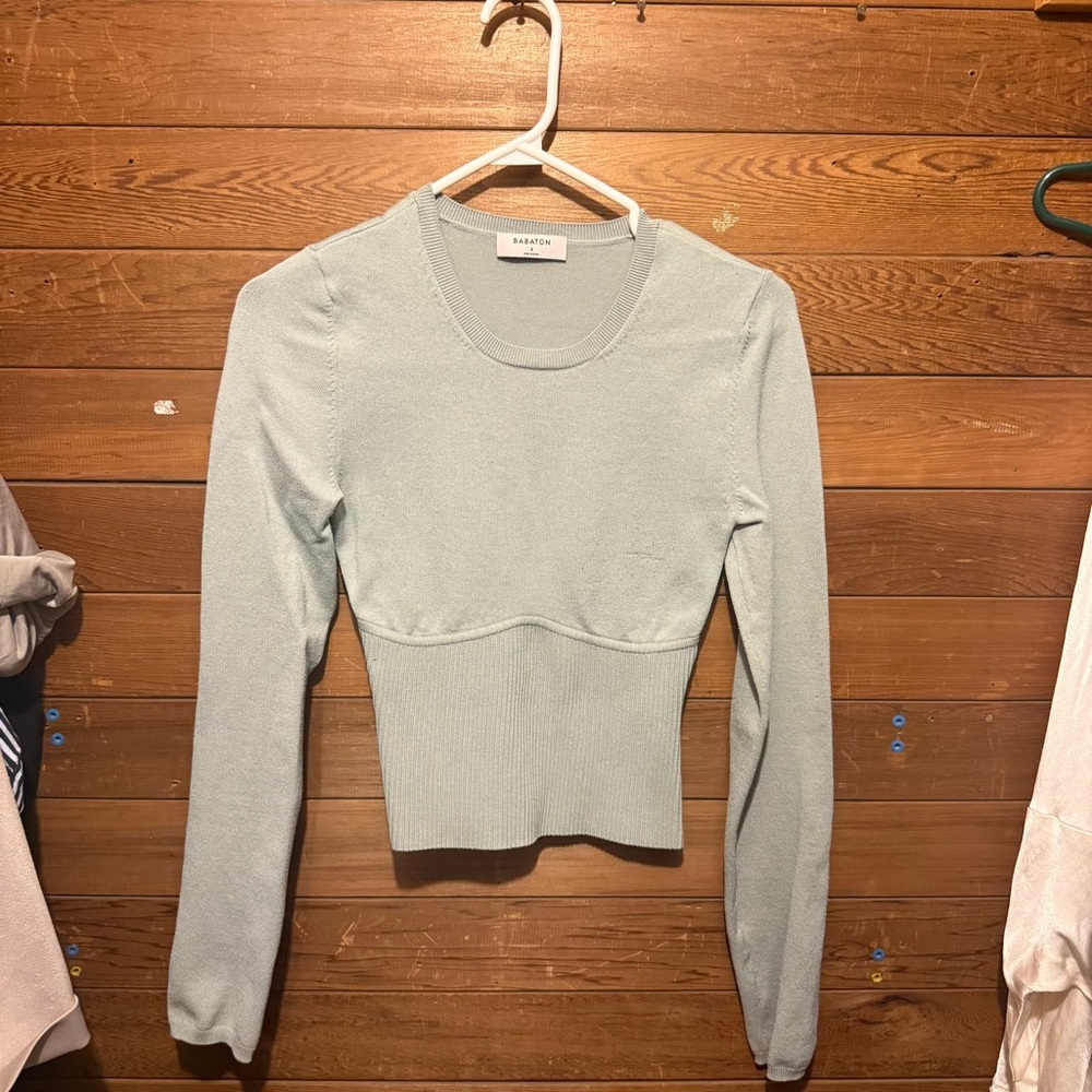 Babaton Green Long Sleeve Top